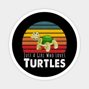 Just A Girl Who Loves Turtles Magnet